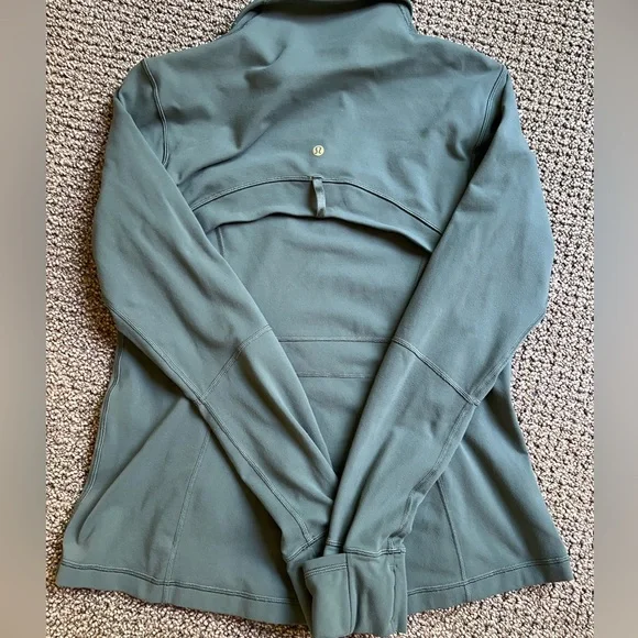 Lululemon Define Nulu Jacket in Dark Forest/Gold Sz 14 - Picture 2 of 3